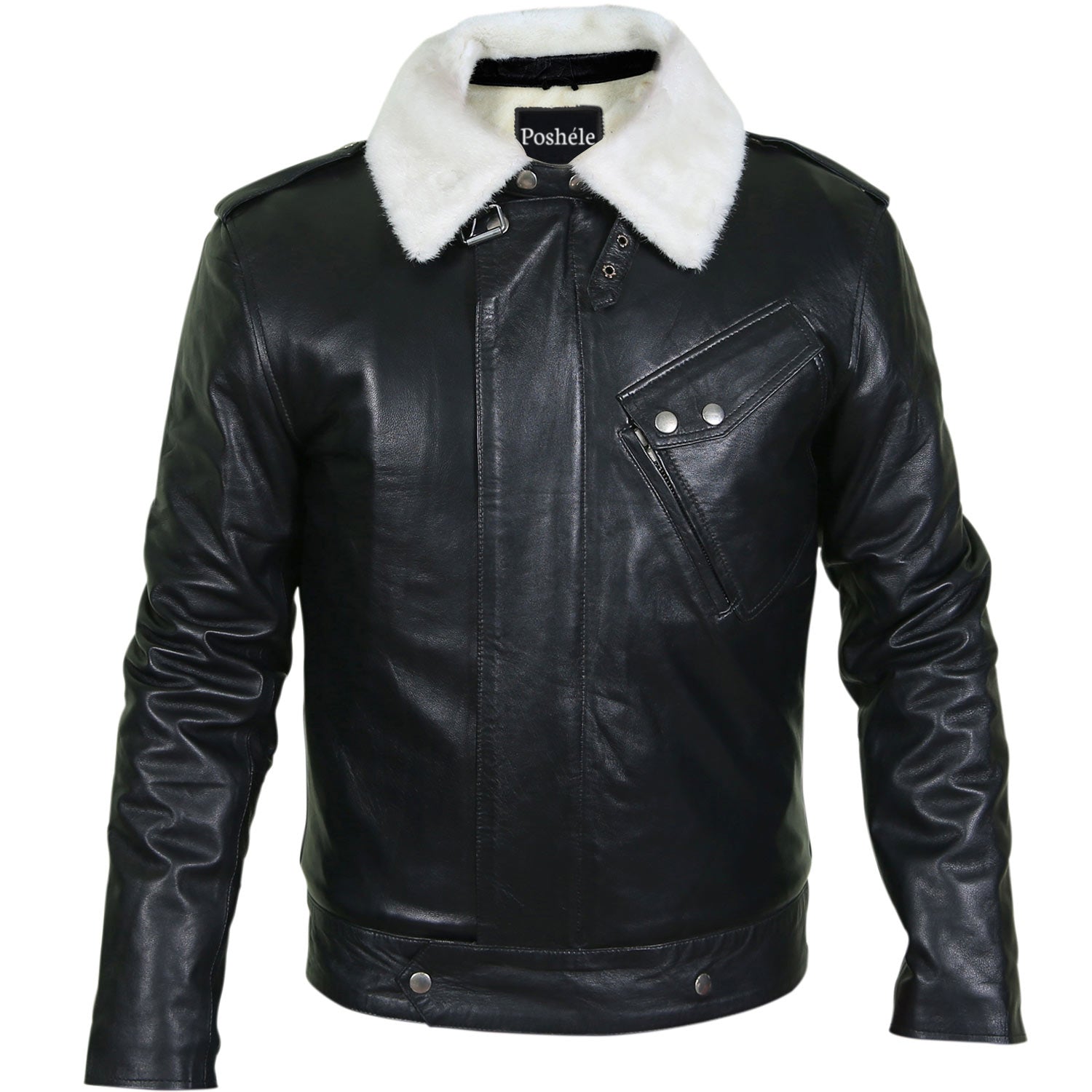 Dale White Leather Biker Jacket