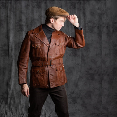 How to Style a Brown Leather Jacket?