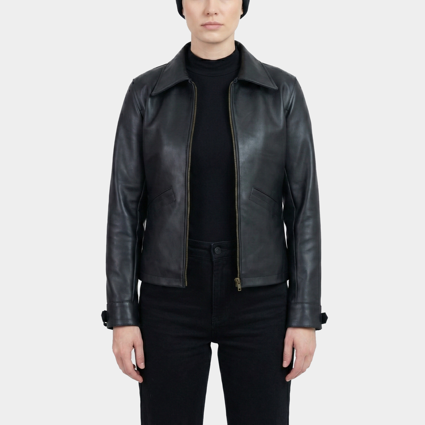 Zest Black Leather Jacket – Poshéle