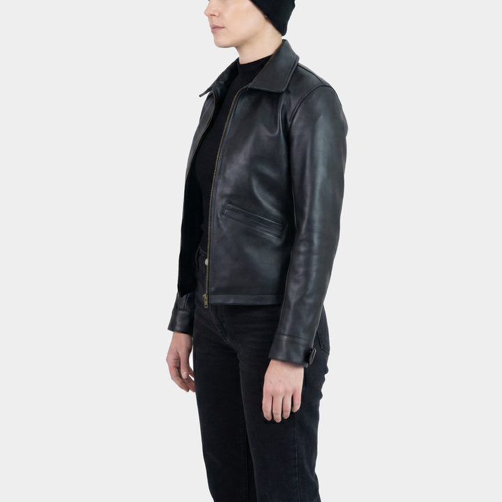 Zest Black Leather Jacket – Poshéle