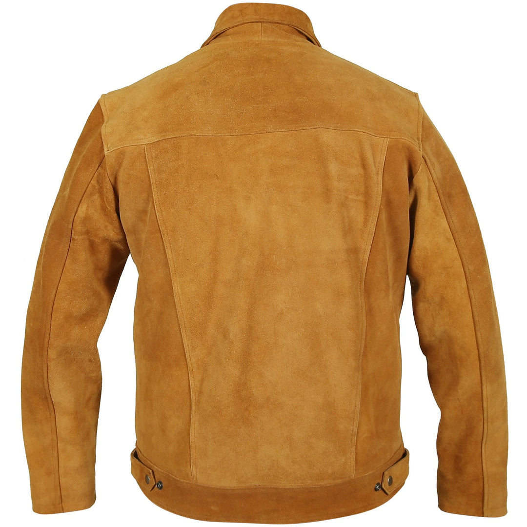 Carson Brown Suede Trucker Jacket